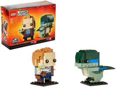 Lego Brick Headz Jurassic World 41614 Owen 47 & Blue 48 A2018