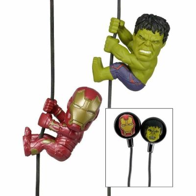 Neca Scalers Marvel Avengers Iron Man Hulk 2-Pack with Custom Earbuds