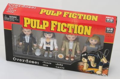 Neca Pulp Fiction The Overdose Scene Block Style Vince Jody Mia Lance