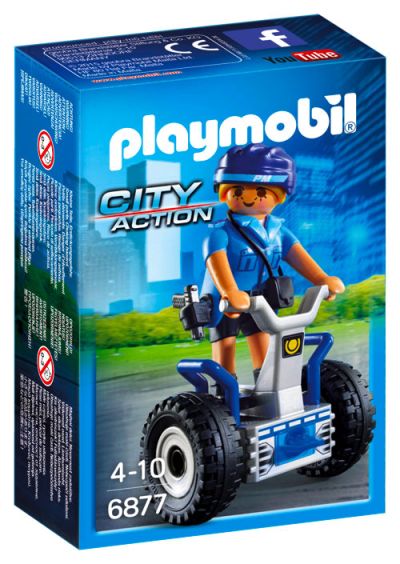 Playmobil 6877 Poliziotta con balance scooter