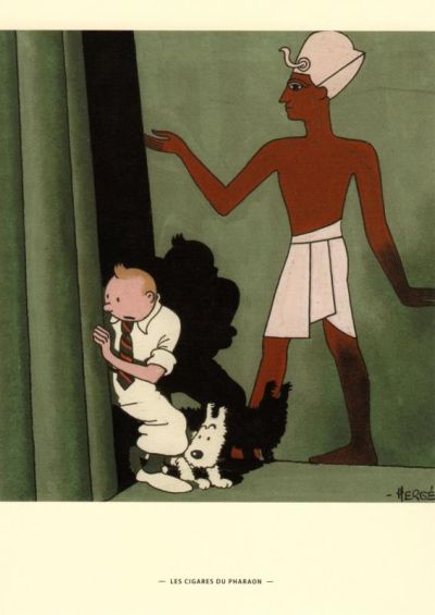 Tintin Moulinsart Museum Postcard 17,5x12,5cm - 80612 CP Illustration Cigars Cover