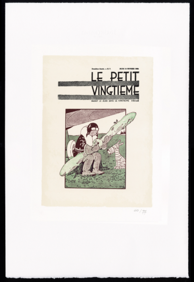 Tintin Estampe Lithographiques Petit Vingtieme 80641 Soviet 40x60cm