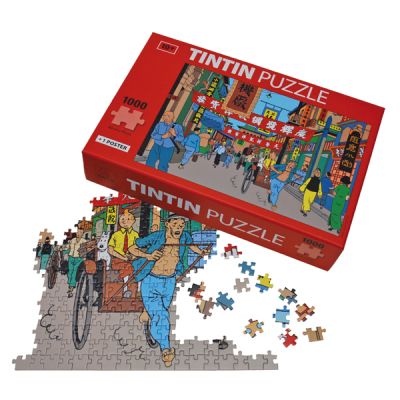 Tintin Puzzle 81534 SHANGHAI STREET + Poster 1000 pcs