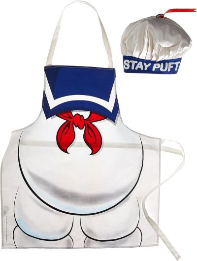 Cryptozoic Ghostbusters Stay Puft Apron and Chef Hat