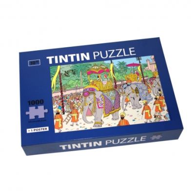 Tintin Puzzle 81545 Elephant + Poster 1000 pcs