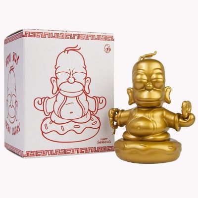 Kidrobot Vinyl -  The Simpsons Homer Buddha Golden 3