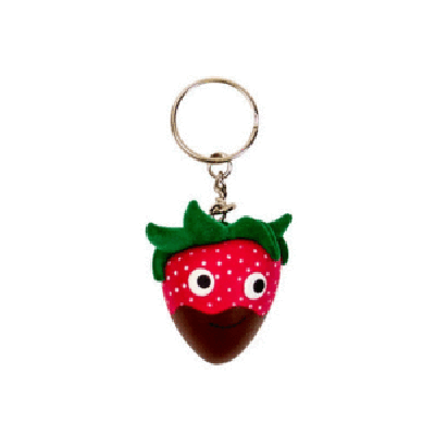 Kidrobot Vinyl - Yummy World Keychain Strawberry with Chocolate