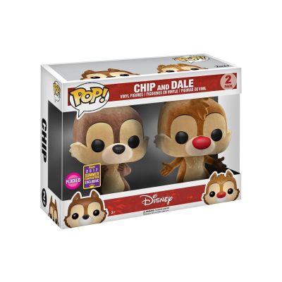 Funko Pop 2-Pack Disney 13452 Chip and Dale Flocked SDCC2017