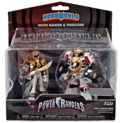 Funko HeroWorld 24153 Power Rangers 2-Pack White Ranger & Tigerzord