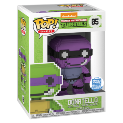 Funko Pop 8-Bit 05 Turtles TMNT 25007  Donatello Funko Exclusive