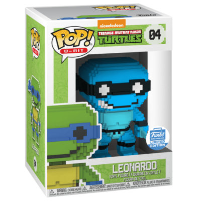 Funko Pop 8-Bit 04 Turtles TMNT 25028 Leonardo Funko Exclusive