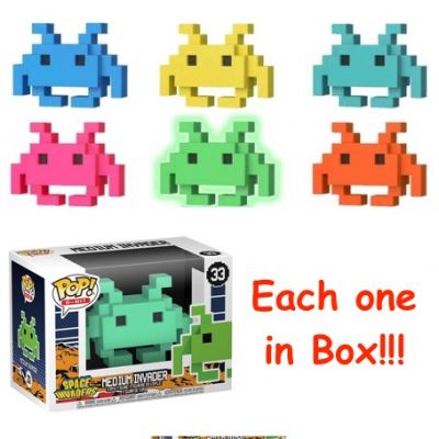 Funko Pop 8-Bit 33 Space Invaders 30606  Medium Invader All 6 different Special
