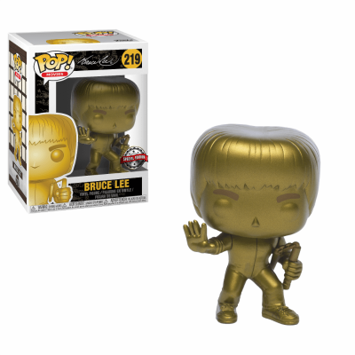 Funko Pop Movies 219 Fame of Death 32742 Bruce lee Gold Special Edition