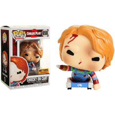Funko Pop Movies 658 Child's Play 2 35039 Chucky On Cart Hot Topic Exclusive