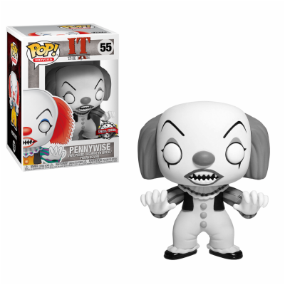 Funko Pop Movies 55 IT the Movie 35158 Pennywise B&W Special Edition