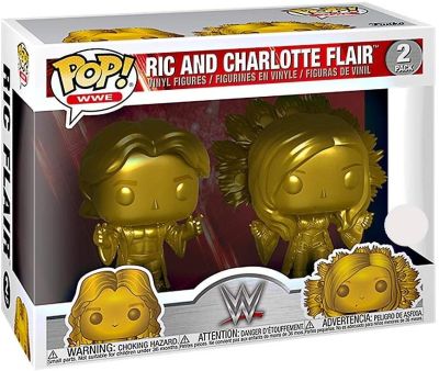 Funko Pop 2-Pack WWE World Wrestling 42050 Ric and Charlotte Flair Gold