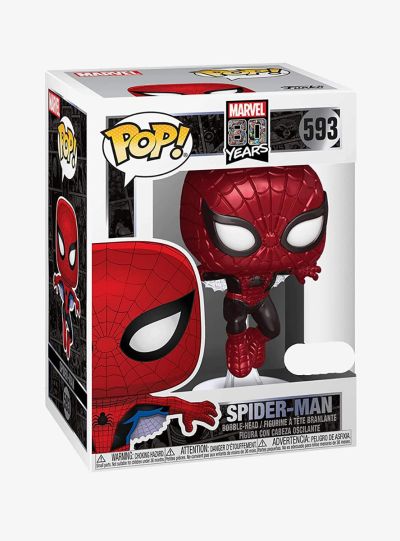 Funko Pop Marvel 593 Spider-Man 80 Years 47604 First Appearance Spider-Man