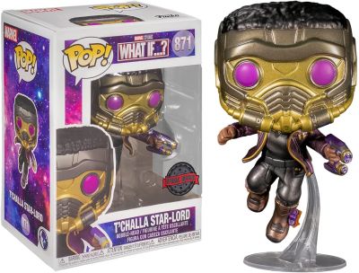 Funko Pop Marvel Studios 871 What if...? 56788 T'Challa Star-Lord Special Edition