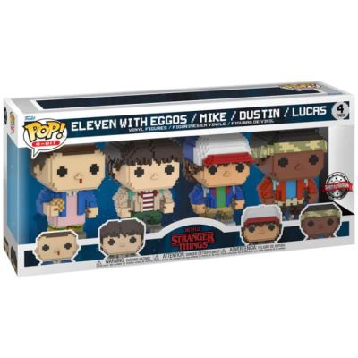 Funko Pop 4-Pack 8-Bit Television 63729 Stranger Things Special Edition
