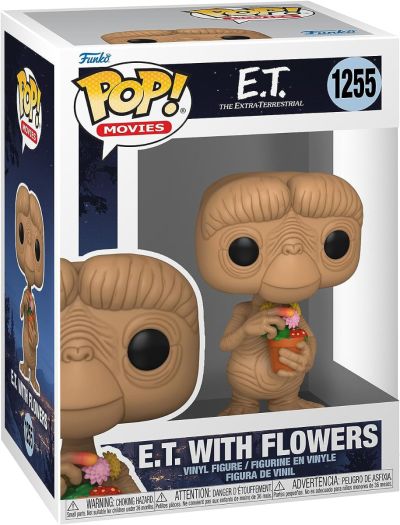 Funko Pop Movies 1255 E.T. Extra Terrestral 63992 E.T. with Flowers