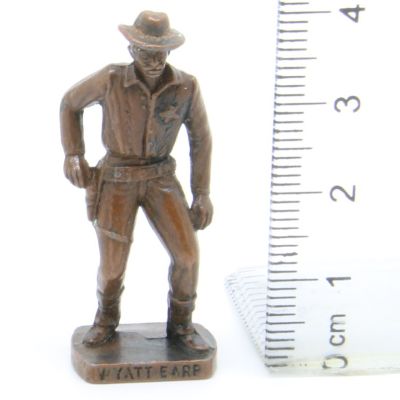 Ü-Ei Soldatini Metallfiguren Beruhmte Westmanner I 07 Wyatt Earp Kupfer Dark