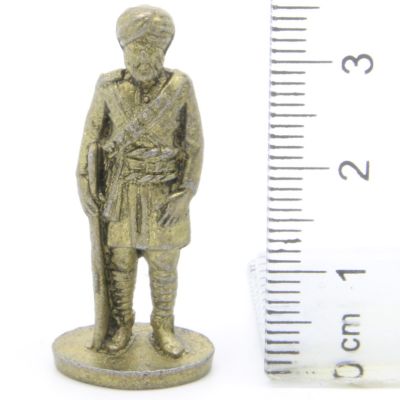 Ferrero Kinder Ü-Ei Soldatini Metallfiguren Britisch-Indien - H46 35mm Messing