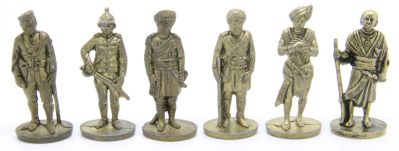 Ferrero Kinder Ü-Ei Soldatini Metallfiguren Britisch-Indien - SAT 35mm Messing