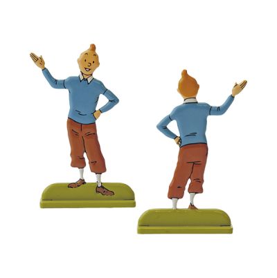 Tintin Figurines en Alliage en relief 29228 TINTIN PRÉSENTE...
