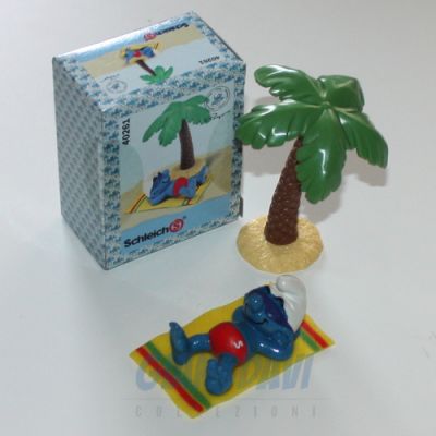 4.0261 40261 Smurf On Vacation Smurfs Puffo in Vacanza Box 7A