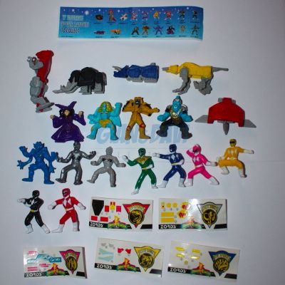 TOMBOLA POWER RANGERS SERIE COMPLETA 17 PERSONAGGI + VARIANTE