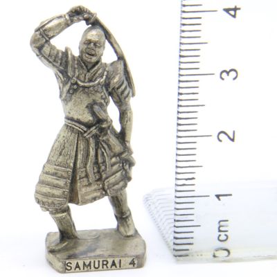 Ü-Ei Soldatini Metallfiguren Japanische Samurai um 1600 SAMURAI 4 Altsilber SCAME