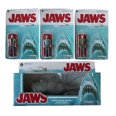 Funko ReAction Figures  JAWS Complete Sat Hooper Quint Chief Brody Great White