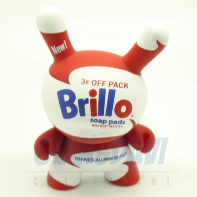 Kidrobot Vinyl Mini Figure - Dunny Andy Warhol 1 - Brillo White 2/20