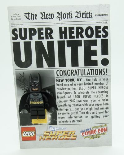 Lego Batman DC Comics Super Heroes NYCC 2011 Exclusive Minifigur