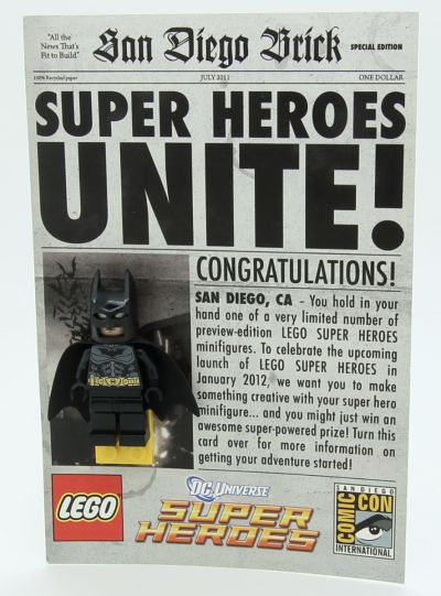 Lego Batman DC Comics Super Heroes SDCC 2011 Exclusive Minifigur