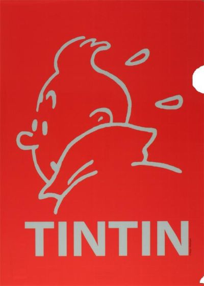 Tintin Cartoleria 15163 Plastic Sleeves - A4 Tintin Red