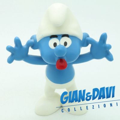 SM_RS_PSY Plastoy Grimacing Smurf Senza Scatola