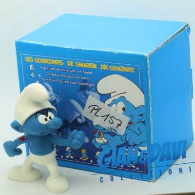 SM_RS_PSY Plastoy Hefty Smurf con Scatola Blu