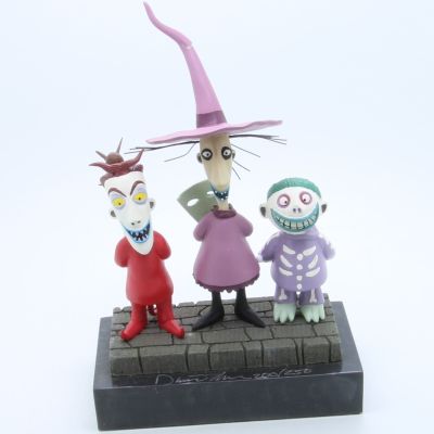The Nightmare Before Christmas David Kracov Signed & Numbered Statue Trio ROTTA
