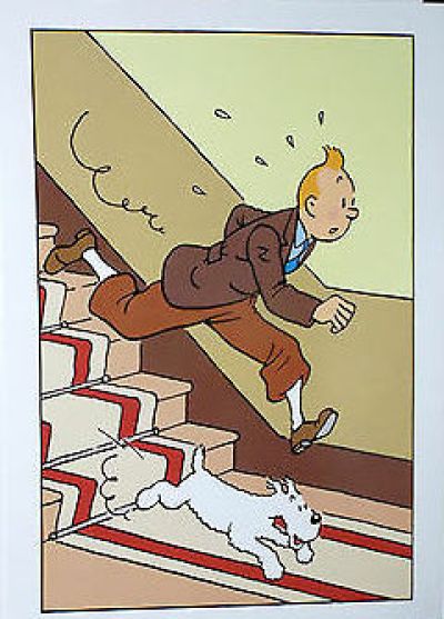 Tintin Moulinsart Postcard Double 15x10cm - 012 