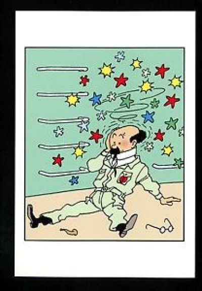 Tintin Moulinsart Postcard 15x10cm - 022 Tournesol Cofusion