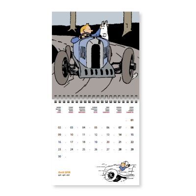 Tintin Cartoleria 24360 Small Calendrier Calendario Tintin 2018