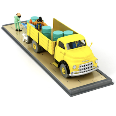 Tintin Transport Diorama 29104 Yellow truck Destination Moon