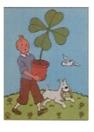 Tintin Moulinsart Postcard 13,5x9cm - 30184 Quadrilobe