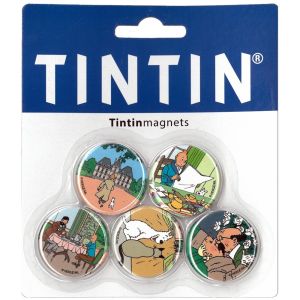 Tintin cartoleria 16024 Tintin magnet Pack of 5 Different