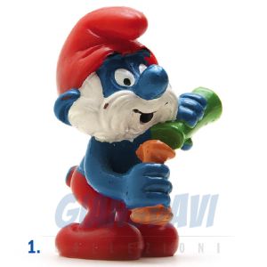 2.0164 20164 Papa Smurf with Potions Grande Puffo Alchimista 1A