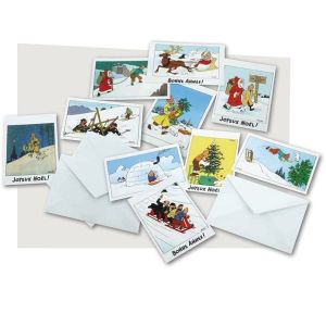Tintin Moulinsart Postcard 15x10cm - 31306 Set 10 Christmas Cards 2017