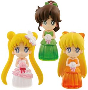 Banpresto Sailor Moon Clear Colored Sparkle Dress Collection Vol.2 (3 Pieces)