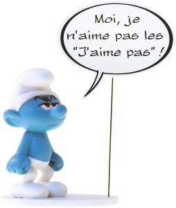 Plastoy Collection Bulles Les Schtroumpfs I don't Like Puffi Puffo Smurf Smurfs