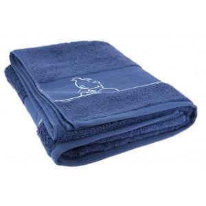 Tintin Linge de Maison 130339 Maxi Drap de bain Bath Sheet 90x150 Blue Indigo